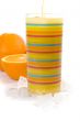oranges, ice and juice