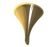 Funnel in yellow gold - 3d made