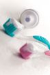 toothpaste and toothbrushes