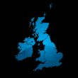 uk map blue divide