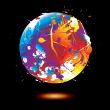paint splat globe