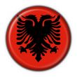 albanian button flag round shape