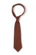 Red checkered man`s necktie