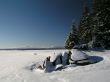 Frozen lake