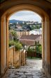 Archway in Melk town in Austria