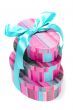 pyramid of colorfull gift boxes