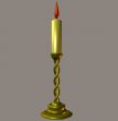 Candle evening light 3D