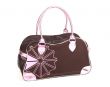 Brown handbag isolated on a white background