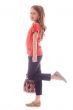 Fashion child with a leg up