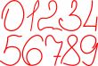 handwritten numerals