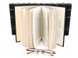 open book and glasses