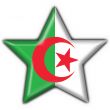 Algeria button flag star shape