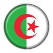 Algeria button flag round shape