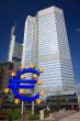 Euro Sign Outside European Central Bank