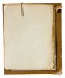 Old papers with paperclip