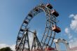 Observation wheel in amusement park