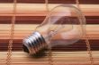 Light bulb with a transparent flask