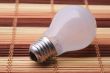 Light bulb with a matte flask