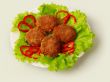 Fried meatballs decorated...