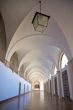 passage with lanterns in monastery