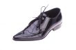 Black male shoe isolated on the white