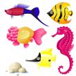 Tropical fish set