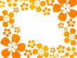 background with flowers in warm colors