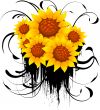 Abstract floral background