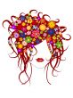 Beautiful girl with flowers in hair