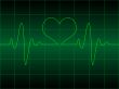 Heart cardiogram with heart on it