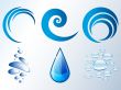 water drops, bubbles and waves