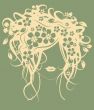 Beautiful girl with flowers in hair