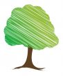 vector tree design, easily editable vector illustration