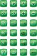 Vector illustration of glossy multimedia icon set