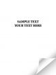 White paper with realistic page curl