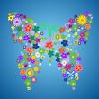 spring flower butterfly