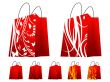 Red shopping bags