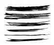 Vector outline traces of customizable paint brushes