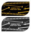Black stylish business cards easily editable vector illustration