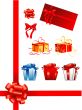 bows, giftboxes, ribbons