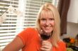 Attractive Blond with a Glass of Wine