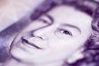 Queen Elizabeth in a 20 pound bill