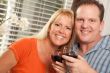 Happy Couple Enjoying Wine