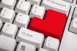 Keyboard  with a big red button