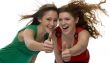 lucky teenagers show joy
