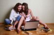 Girls with a computer
