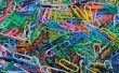 colorful paper clips background