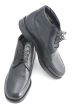 man shoes closeup on white