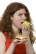 Fastfood or apple