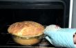 Potato bread in oven